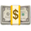 Stack of US hundred-dollar bills with a yellow dollar sign overlay.