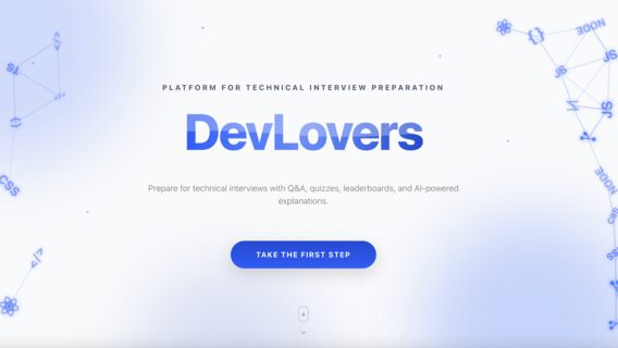 Українські розробники запустили безплатну платформу для підготовки до IT-співбесід DevLovers: як це працює