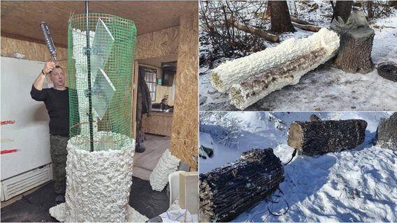 росіяни почали ховати антени зв’язку в деревах-муляжах, щоб ускладнити їх виявлення з дронів