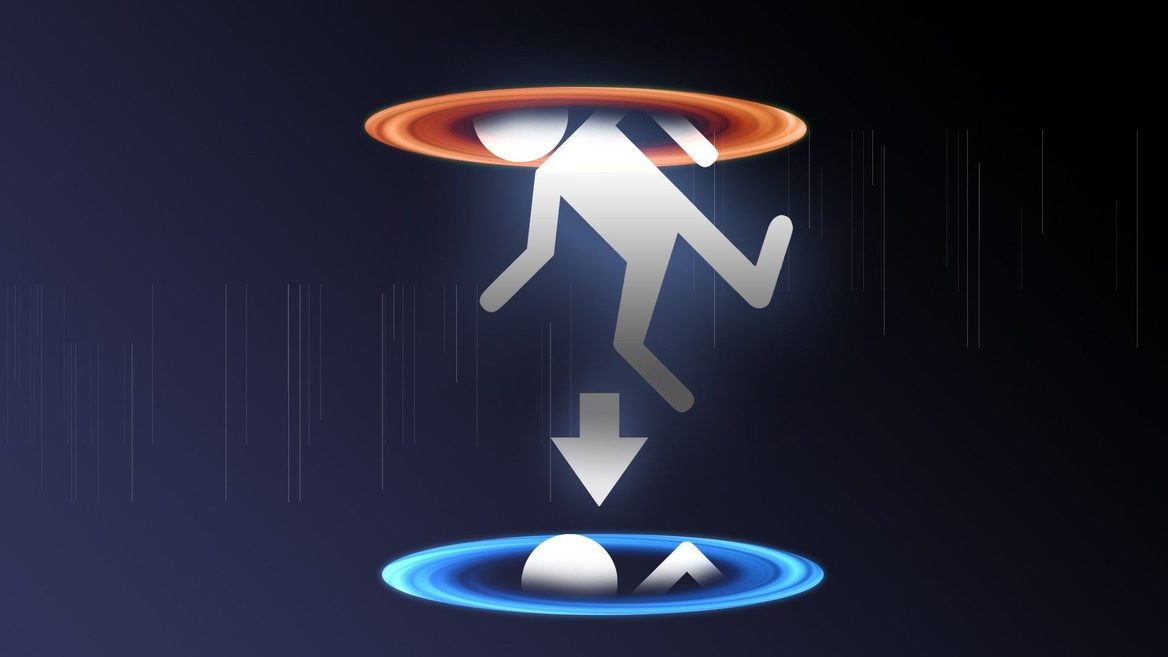 Interactive designer recreates famous portals from the Portal series in augmented reality