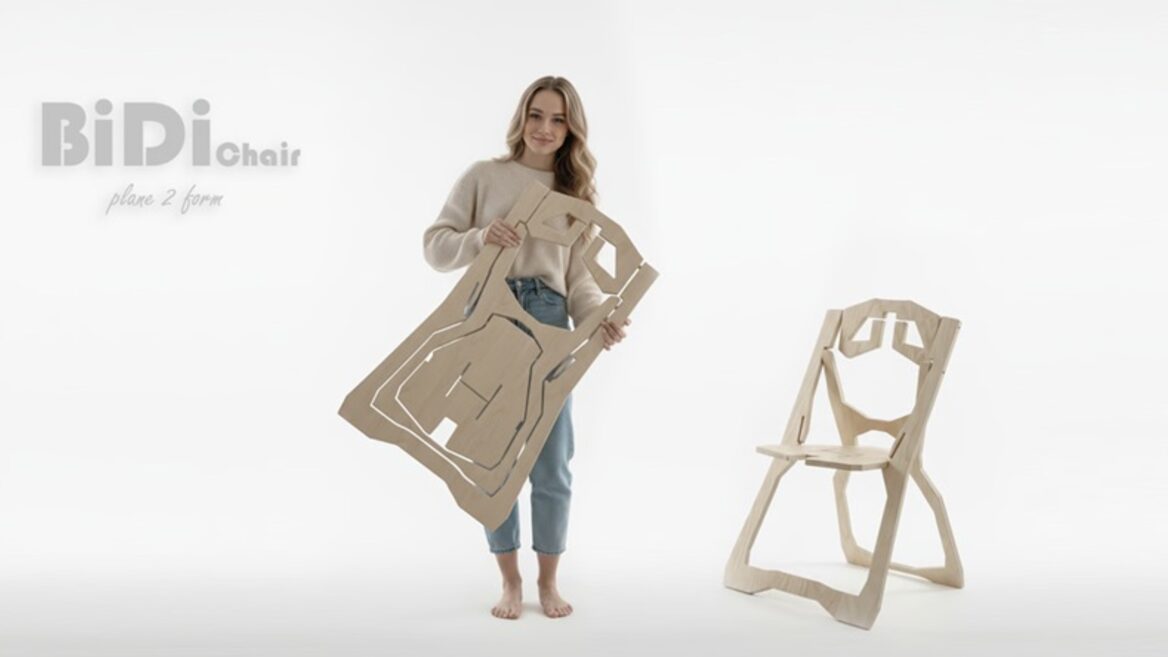 Стілець що складається у плаский лист: дизайнер із Києва запустив на Kickstarter проєкт BiDi