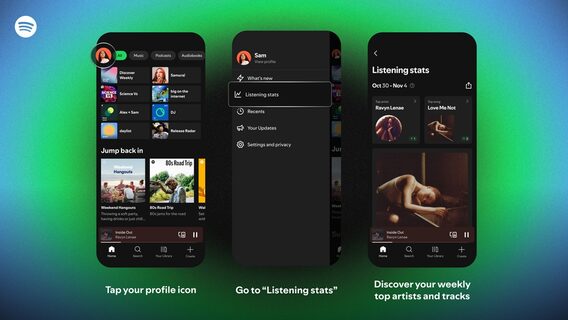 Spotify запускає щотижневу статистику прослуховувань і дозволяє ділитися підсумками в соцмережах