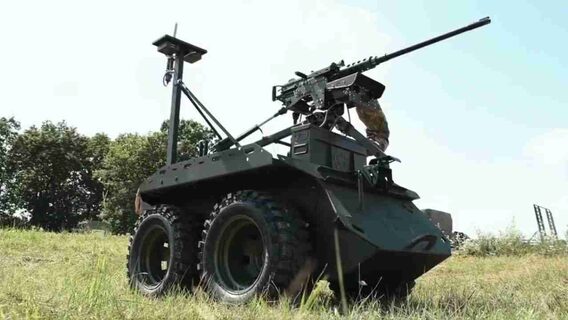 The Armed Forces of Ukraine adopted the Ukrainian Zmiy Droid 12.7 IMR with a large-caliber machine gun