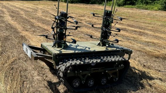 Ukraine has created a ground-based drone carrier robot "Karakurt", capable of transporting six drones