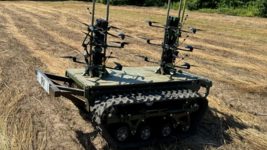 Ukraine has created a ground-based drone carrier robot 