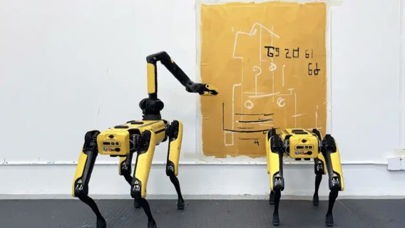Три робота-собаки Boston Dynamics навчать малювати картини, які покажуть у галереї в Мельбурні