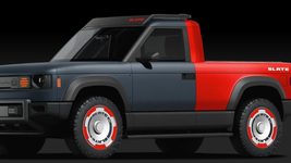 Automaker Slate Auto has revealed a Tesla Cybertruck competitor Automaker Slate Auto has revealed a Tesla Cybertruck competitor