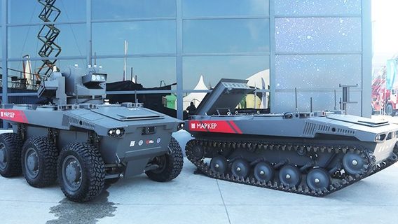 Россия готовит на войну «боевых роботов». Робот «Маркер» якобы имеет «техническое зрение»