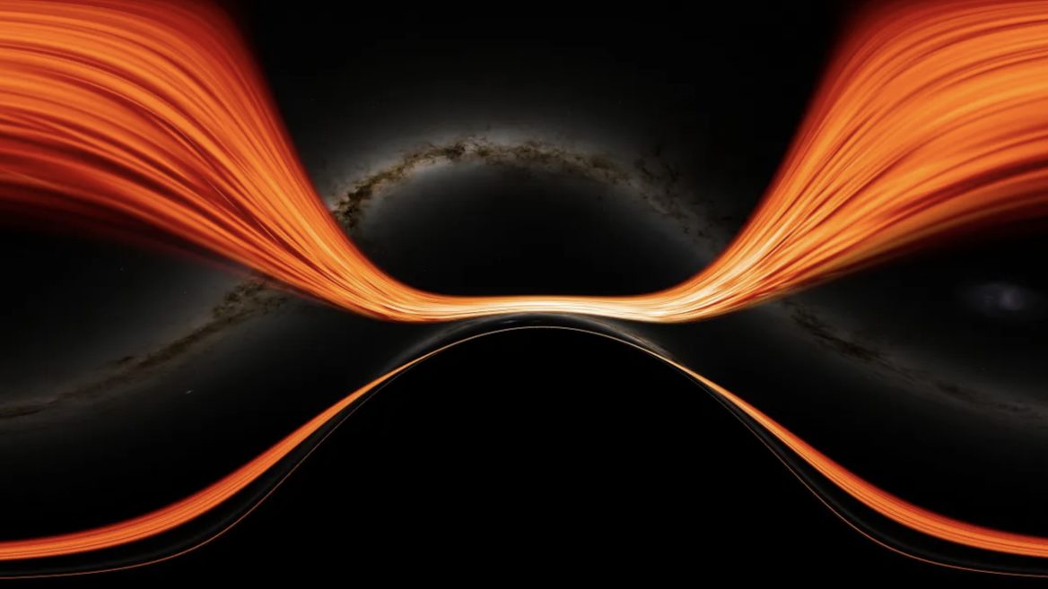 За допомогою суперкомпʼютера в NASA створили візуалізацію польоту до надмасивної чорної діри. Ось як це виглядає