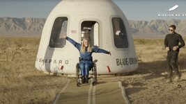 For the first time in history, a person in a wheelchair flew into space