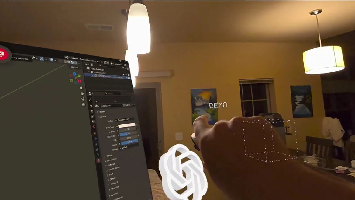 "I've never felt so much like Tony Stark." The developer "codified" a function for the Meta Quest 3 VR headset that allows you to "throw" a 3D model into a printer to print it