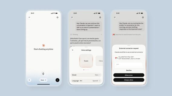 Anthropic оновила голосовий режим Claude: тепер користувачі можуть обирати між моделями Opus, Sonnet та Haiku 