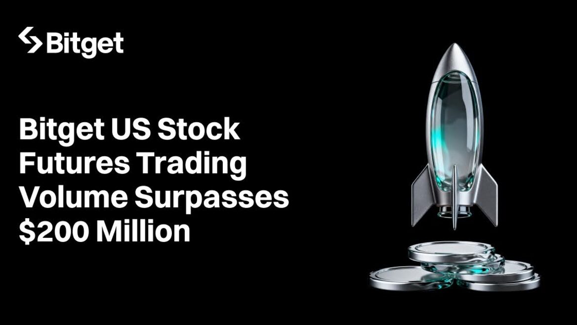 Обсяг торгів фючерсами на акції США на Bitget перевищив $200 млн