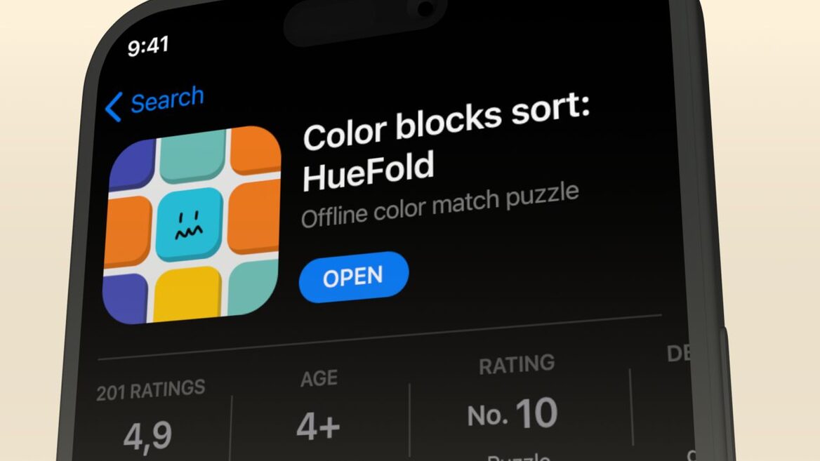 Український розробник випустив мобільну гру — логічну головоломку HueFold