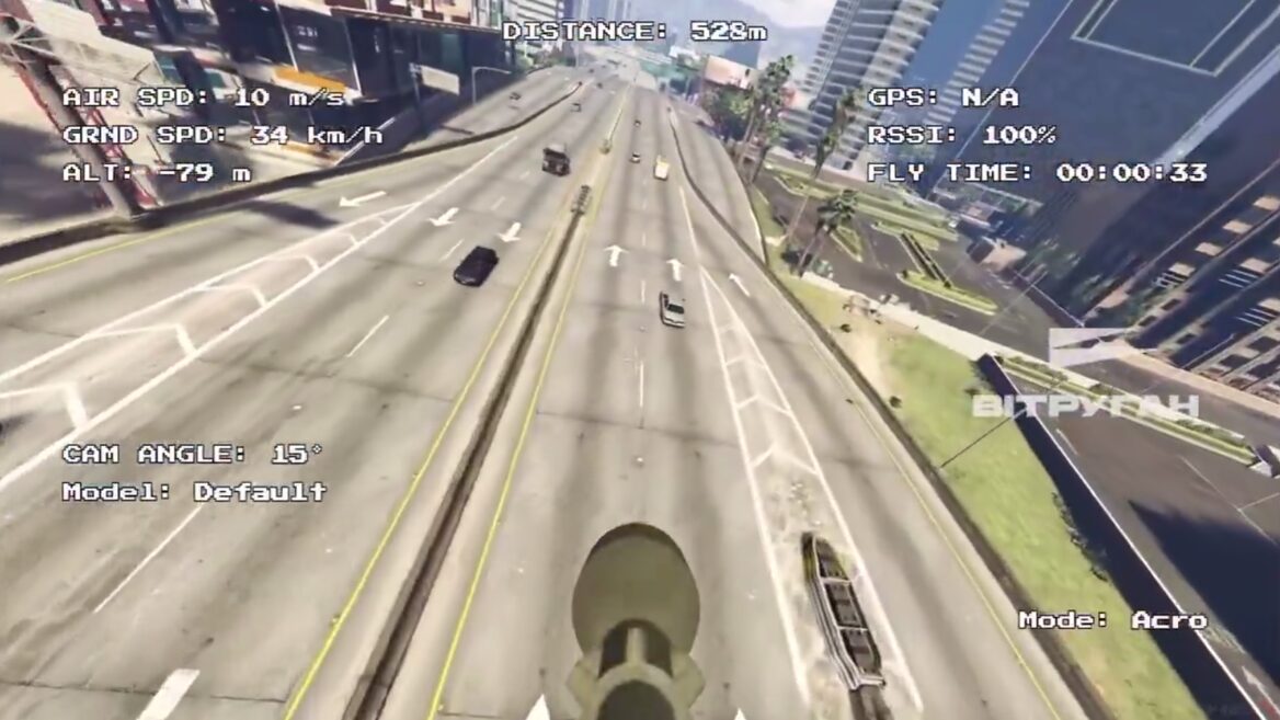 UPD. Українські розробники додали в GTA V симулятор для FPV-дронів і планують створити окремий онлайн-сервер