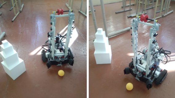Школьник из Сумщины создал работа-коммунальщика из LEGO и работает над разминировщиком. Вот что могут эти работы