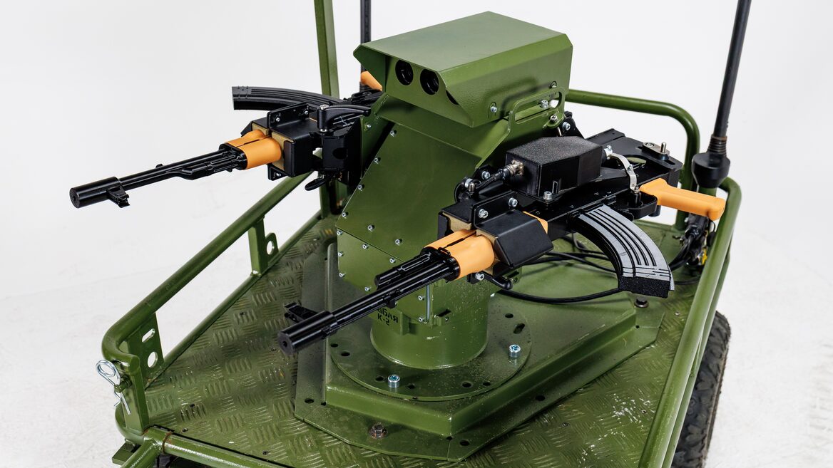 Two Kalashnikov assault rifles in one installation: the “Shabrya K-2” turret from ROBONEERS has passed codification