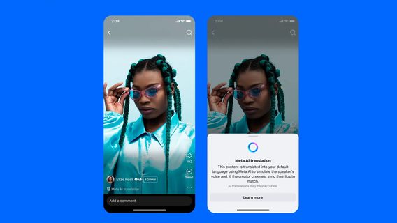 Meta launches Reels AI translation for content creators