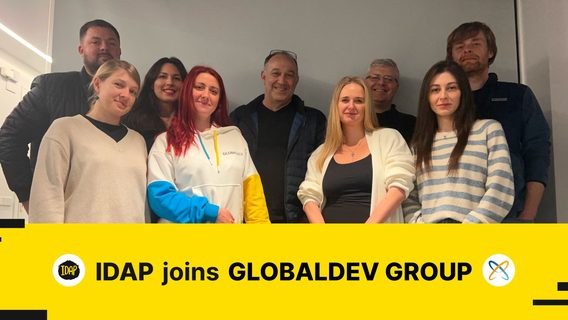 "A clear vote of confidence in the Ukrainian software development industry". Ukrainian web development company IDAP acquired by international Globaldev Group