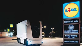 Без кабіни та водія: Європейська мережа супермаркетів Lidl вперше випустила на загальні дороги автономну електровантажівку