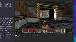 Aitivets developed a mod for Claude Code that allows you to play Doom against other developers who are waiting for the AI's response