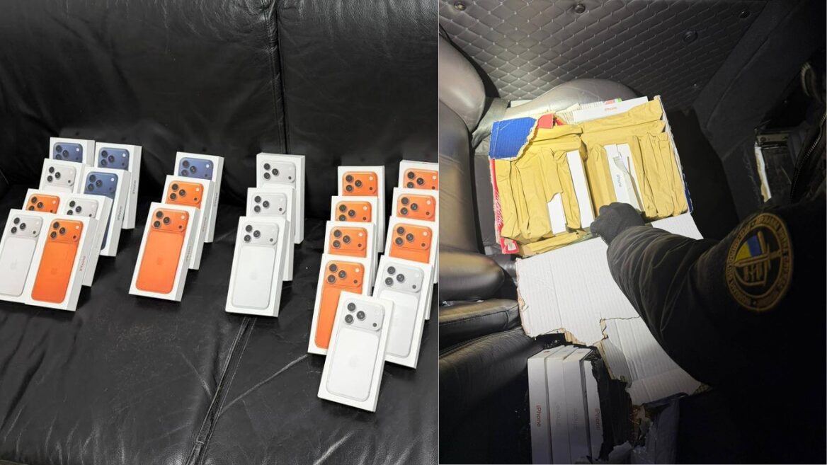 Замість вказаного 100 кг секонд-хенду айфони на 2 млн грн