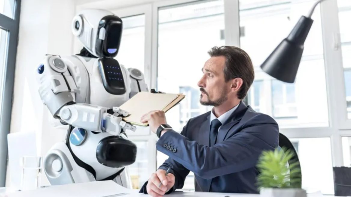 Business leaders in Davos believe that company executives will soon need to manage AI employees alongside human workers