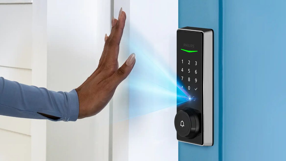 Philips представила умный дверной замок, который «превращает ладонь в ключ»