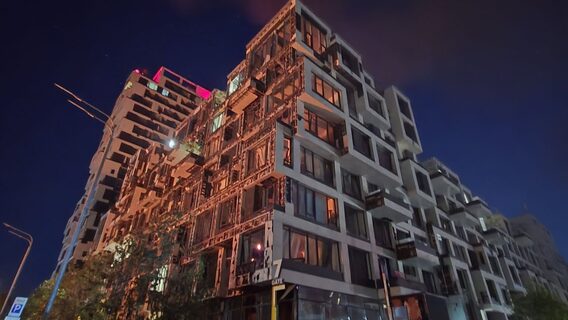 Russian army shelling damaged the residential complex of the UNIT.City innovation park
