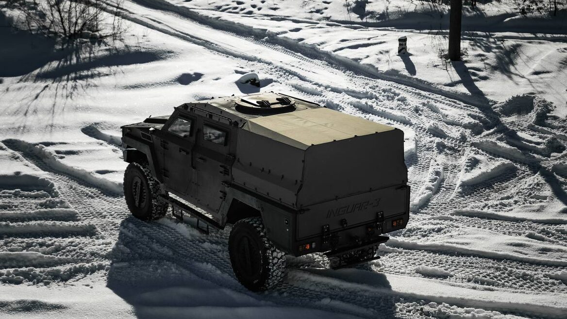 Українська Inguar перетворила бронемашину Inguar-3 на пікап для операторів БпЛА