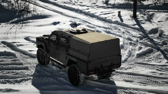 Українська Inguar перетворила бронемашину Inguar-3 на пікап для операторів БпЛА