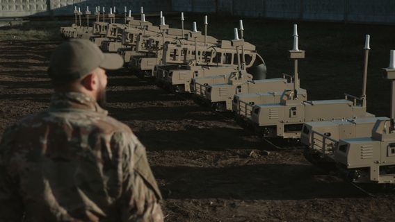 The Armed Forces of Ukraine have received Ukrainian TERMIT unmanned ground systems, which can be equipped with Browning machine guns or Starlink terminals