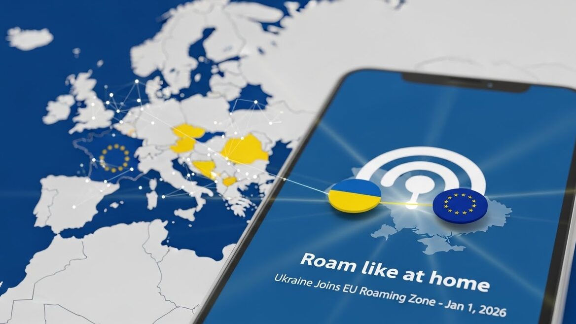 З 1 січня 2026 року українці в ЄС користуватимуться мобільним зв’язком без доплат за роумінг