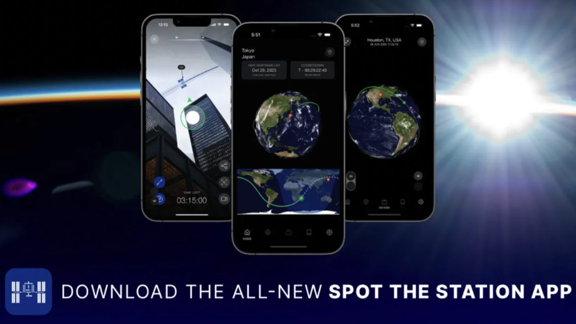 Агентство NASA выпустило приложение для отслеживания МКС. С ним можно узнать когда станция пролетает рядом