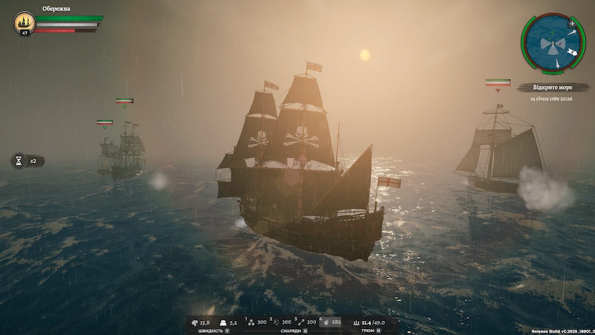 Ukrainian Corsairs Legacy gets a major update to celebrate 1st anniversary of Steam release. Developers say game sales were lower than expected