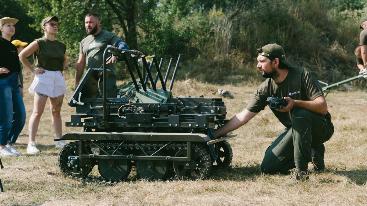 Ukrainian company Kvertus introduced the robotic electronic warfare (EW) all-terrain vehicle AD BERSERK