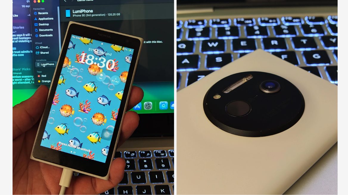 Техноентузіаст перетворив Nokia Lumia 1020 на iPhone SE  зберігши практично всі внутрішні компоненти айфона 