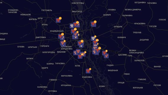 ЛУН и Минцифры запустили интерактивную карту провайдеров, снабжающих интернетом во время блекаутов