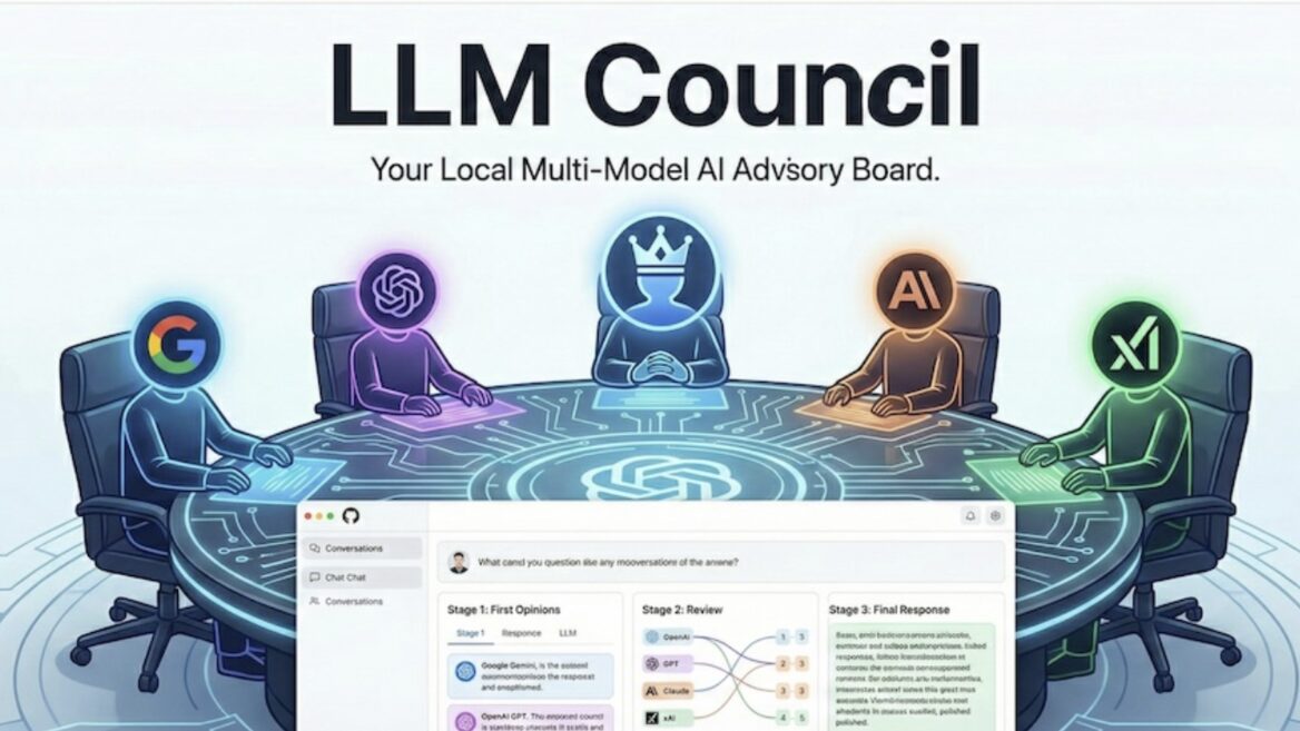 Andrey Karpaty has made LLM Council publicly available — a web application where several AIs argue with each other and choose the best answer.