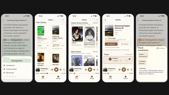 Ukrainian app Libly for simultaneous listening and reading of audiobooks released on iOS