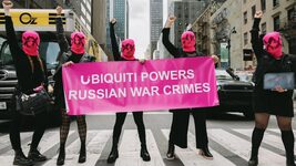 Pussy Riot picketed the headquarters of an American technology company. What does the war in Ukraine have to do with it?