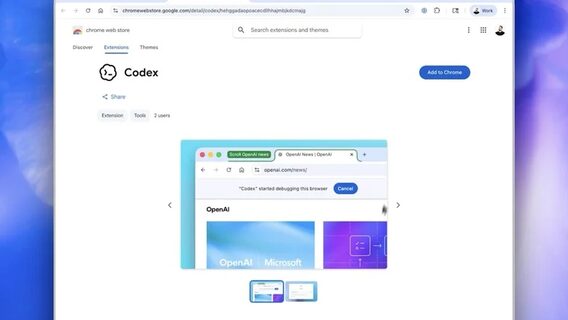 OpenAI releases Codex extension for Chrome