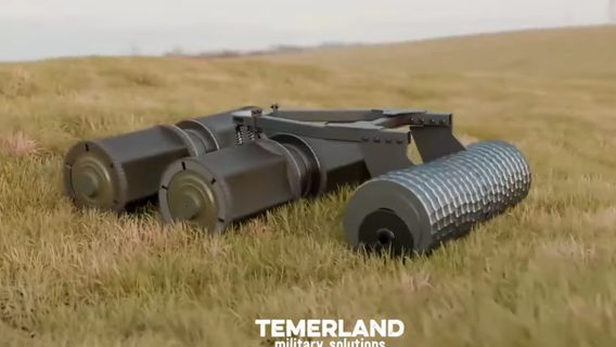 Українська робототехнічна компанія Temerland показала незвичну платформу «Соломандра» для розмінування піхотних мін. У чому її особливість