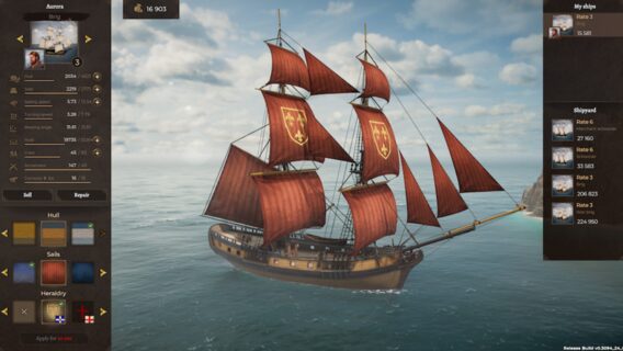 Ship customization has appeared in the Ukrainian game Corsairs Legacy