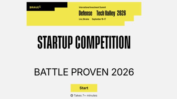 В Україні запускають конкурс оборонних стартапів Battle Proven — відбиратимуть технології, що вже працюють на фронті