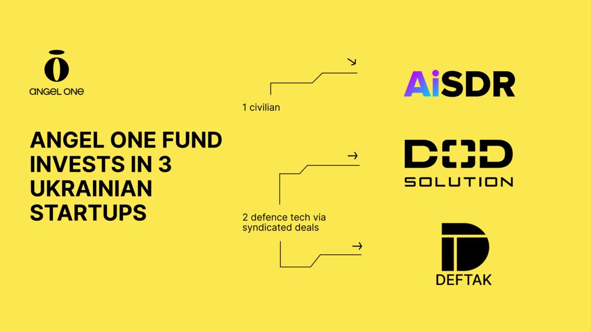 Три українські стартапи AiSDR DoD Solution і Deftak отримали інвестиції від фонду Angel One 