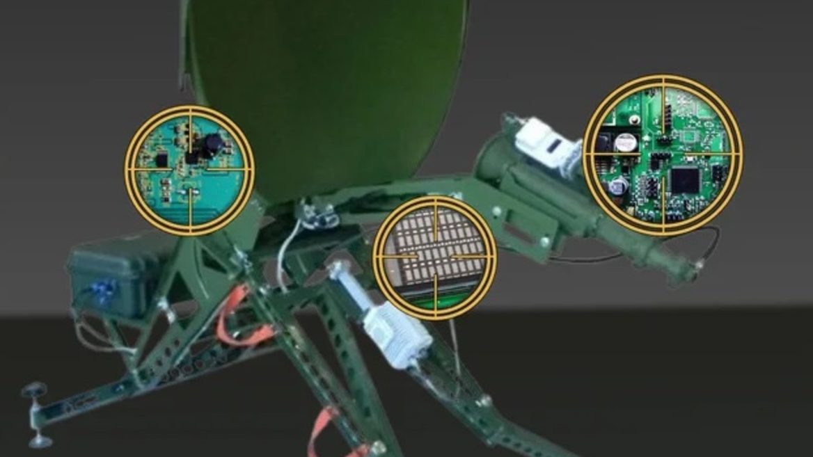 НАПК внесло в базу иностранных компонентов в оружие детали российской станции спутниковой связи «Аурига», которая работает благодаря технологиям зарубежного производства.