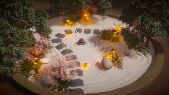 Ukrainian Campfire studio has released a demo version of the game Dream Garden, in which you have to create the perfect Zen garden