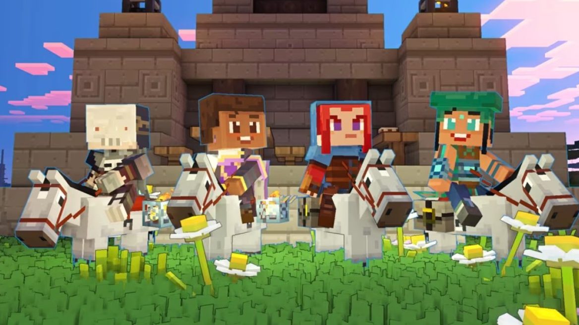 Вышел релиз новой экшен-стратегии Minecraft Legends. Игрокам нужно будет спасать мир от захватчиков