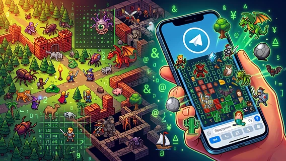 MMORPG directly in Telegram. Text role-playing game, but for the first time with real graphics. Kyiv game developers surprised with the idea and execution